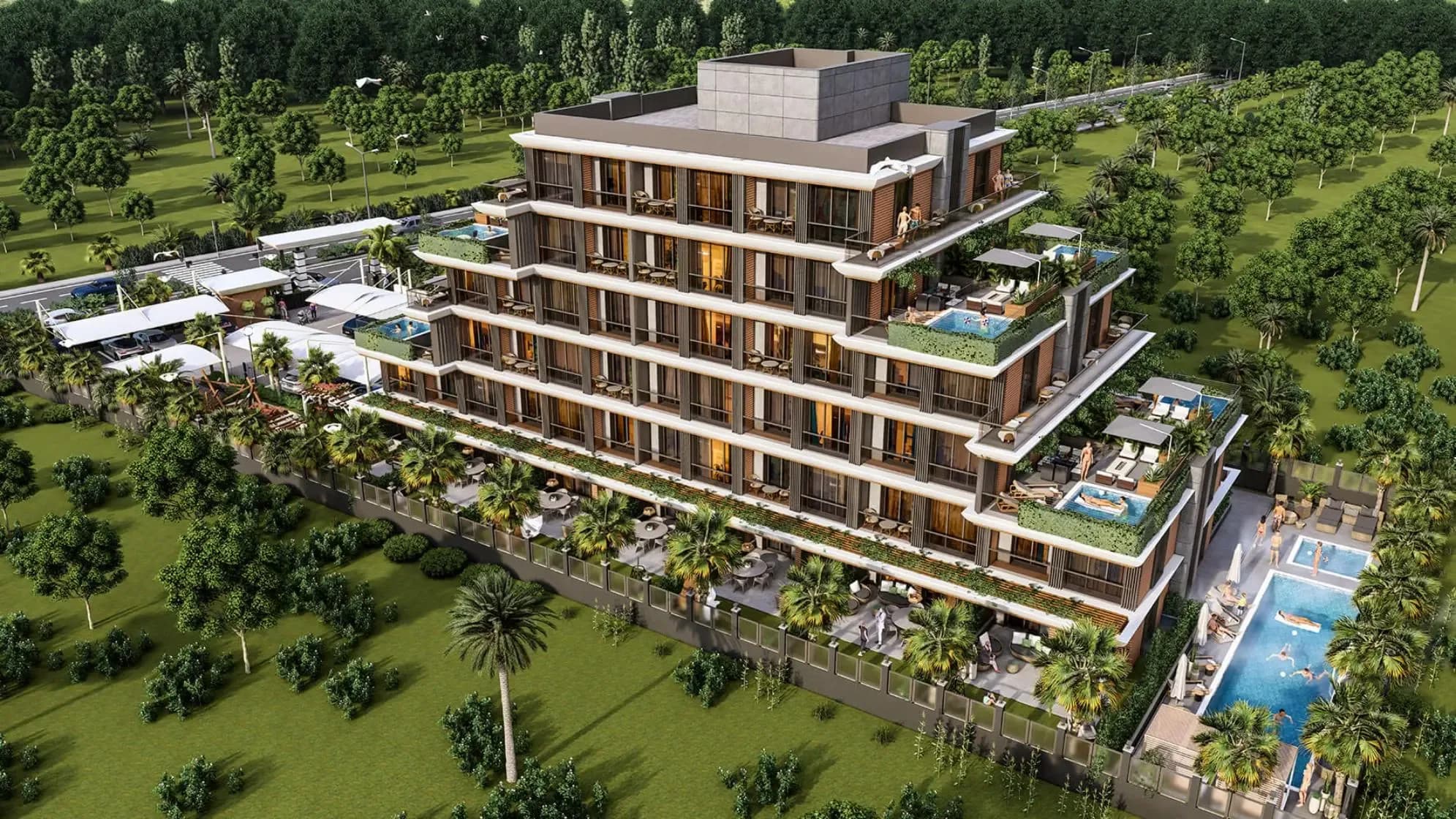 Akıllı Çözümler, Özel Havuzlu Teraslar: Yeni Nesil Yaşam - 3+1